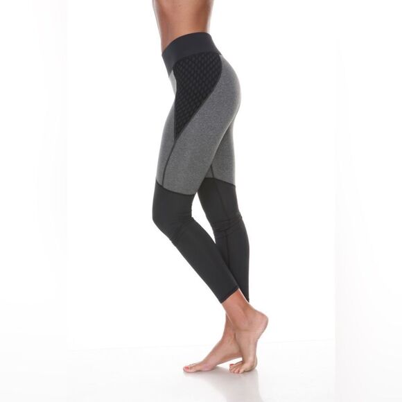 MICHI SHADOW LEGGING COLOR BLOCK FISHNET INSERTS M - Picture 1 of 9